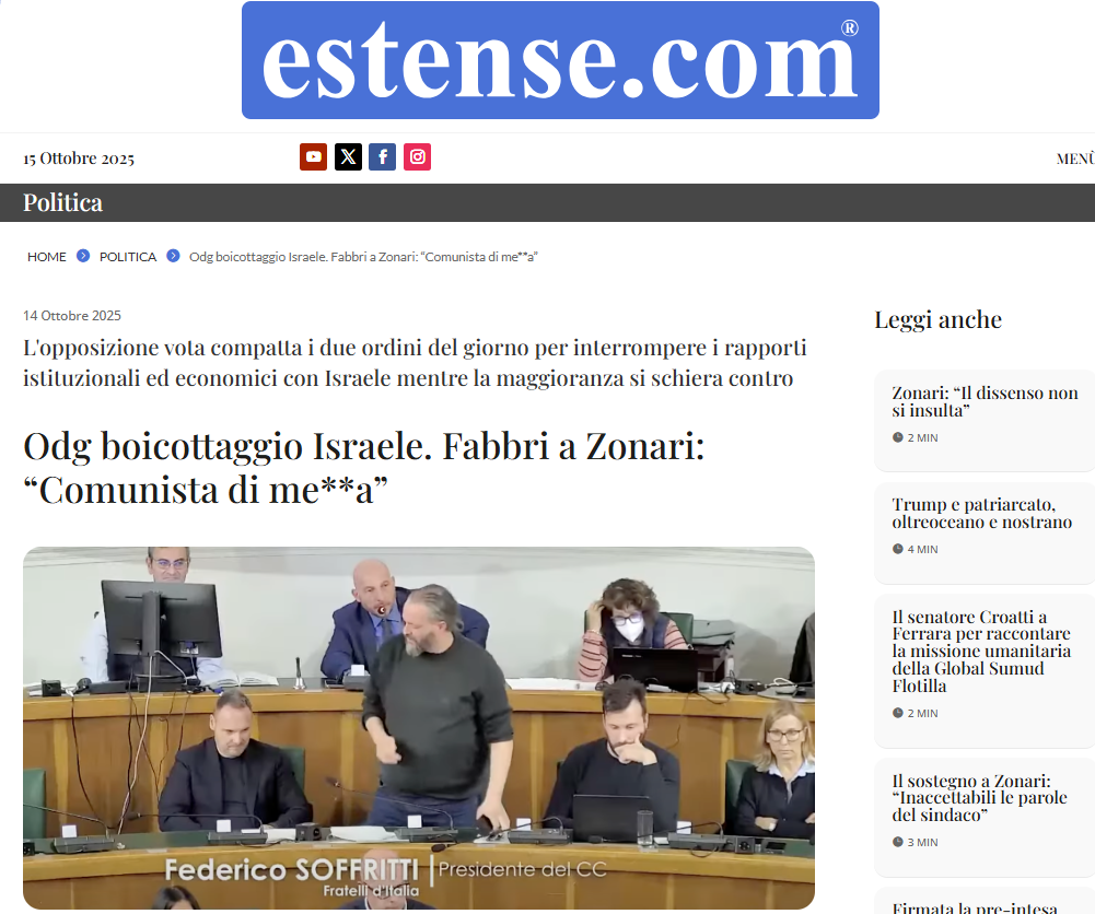 Fabbri insulta Zonari
